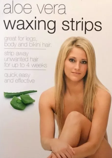 Wax Strips Hair Removal Face Bikini Line Waxing Sensitive Hair Aloe Vera Soothe