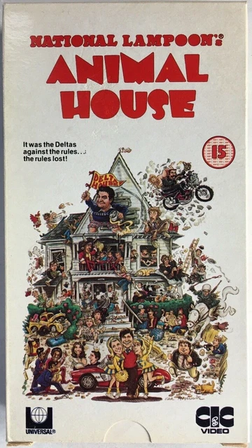 NATIONAL LAMPOONS ANIMAL House (1978) VHS PAL 1980s CIC Cardboard Box