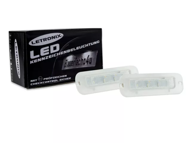 LETRONIX SMD LED Kennzeichenbeleuchtung Mercedes W463 mit E-Prüfzeichen (Variant