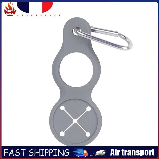 Sports Water Bottle Holder Buckle Carabiner Camping Towel Hook (Grey)
