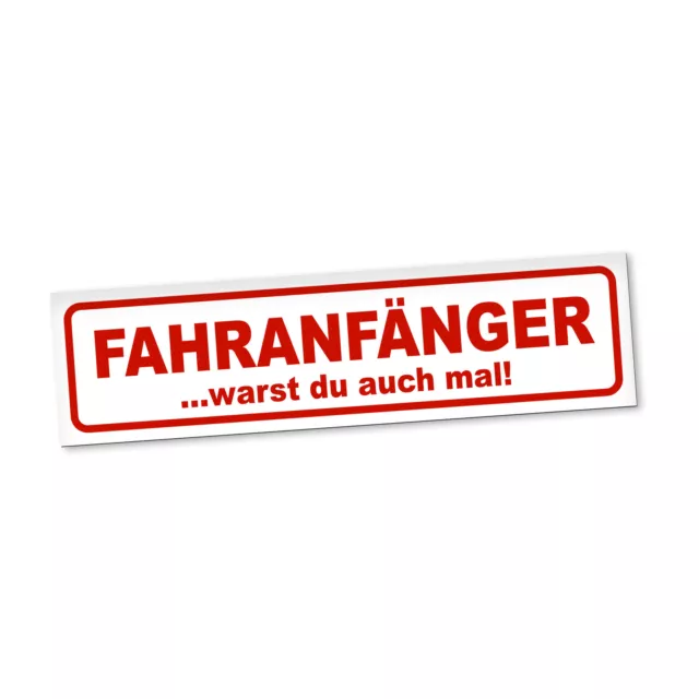 Fahranfänger Magnetschild Auto Warst Du Auch Fahrschule Magnetfolie Geschenkidee