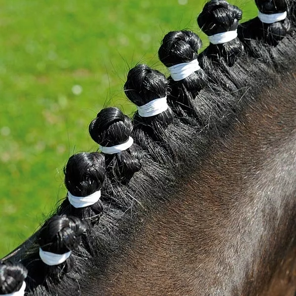 Elico Silicon Plaiting Bands. Give your plaits the WOW factor. Black or white.