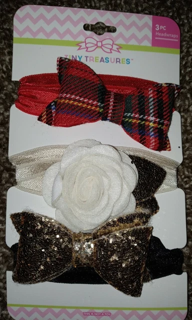3- BABY Girls Headwraps Headbands Classic & Cute Style L👀K!! Shower GIFT!