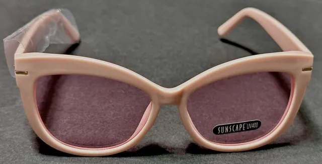 Sunglasses Women’s PINK CREAM Fashion Cat Eye PINK LENS Sunglasses BRAND NEW