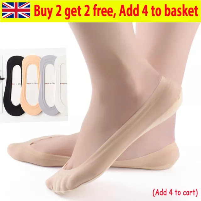Womens Invisible Trainer socks Footsies No Shoe Show Liner Socks Ladies Thin