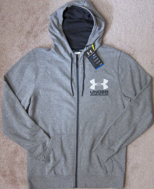 Under Armour (Grigio Erica ) Pile Completo Felpa con Cerniera Uomo Larga Fit -