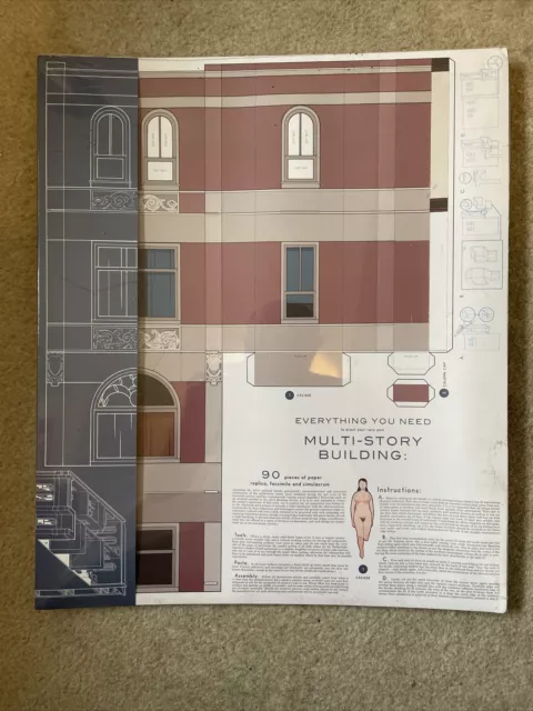 Multi-Story Building Model Chris Ware Portfolio Very Rare Signed Numbered