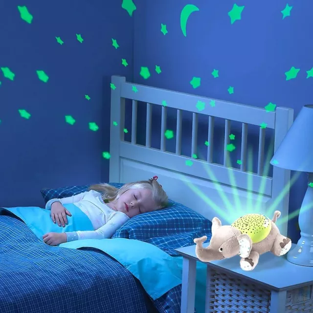 Summer Infant Slumber Buddies Eddie The Elephant Sensor Projector Night Light