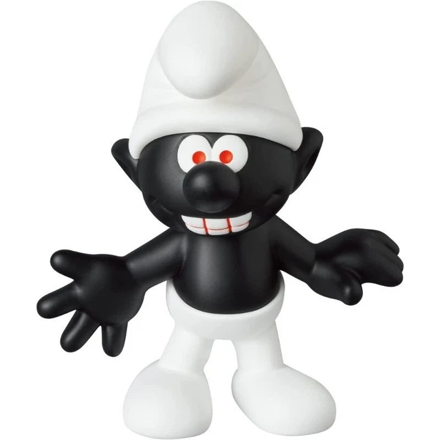 Medicom Toy Attivo Il Puffi Serie 2 Angry Puffo Nero Figura Giappone Ufficiale