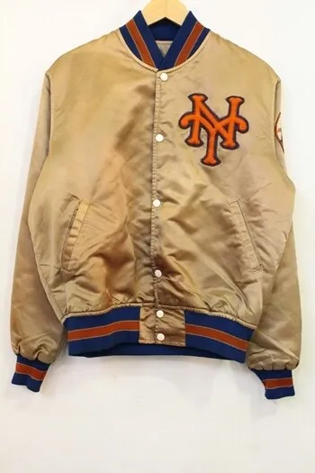 Starter Men'S Stadium Jacket M Starter/Ny Mets/Sports Jacket/M/Brown Brown Used