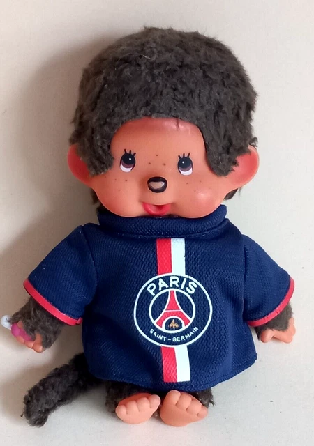 Porte-clés Kiki Paris Saint-Germain – 9 Cm – Sekiguchi Monchhichi (Made In Paris/Chine)