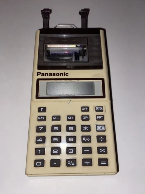 Vintage Panasonic JE-610P Portable Electronic Printing Calculator