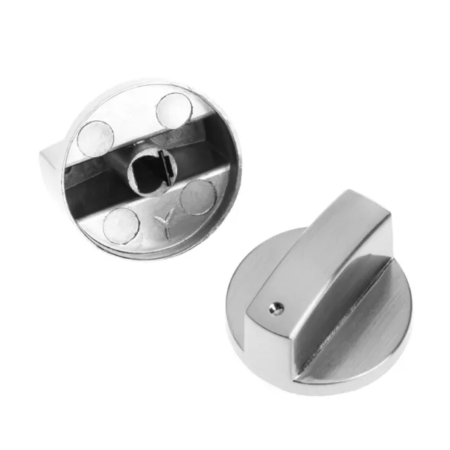 2Pcs Switch Stove Parts Metal Knob Cooker Oven Kitchen Control New