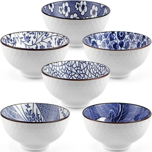 Set regalo di ciotole di riso in ceramica in stile giapponese, ciotole da...