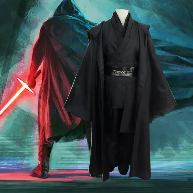 Star Wars Jedi Knight Anakin Skywalker Darth Vader Sith Cosplay Party Costume