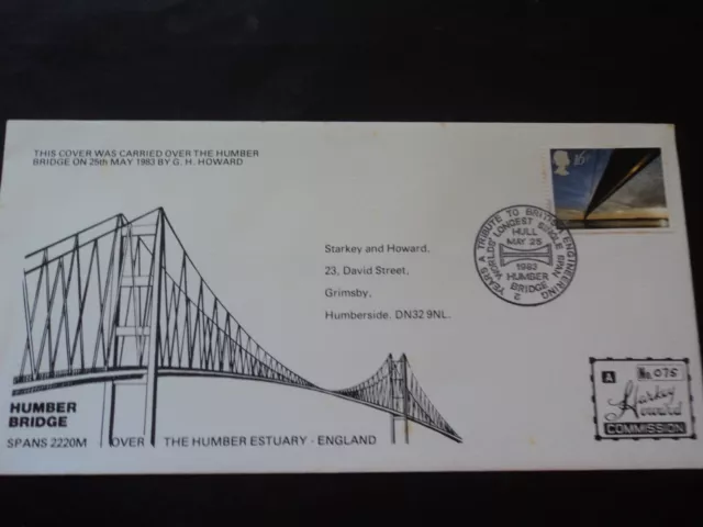 Great Britain souvenir cover 1983 Humber Bridge Starkey & Howard