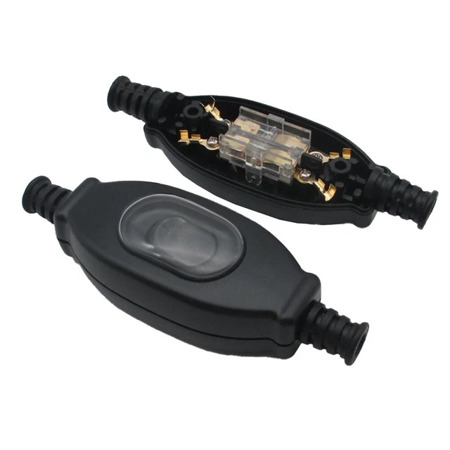 3A 250V Interrupteur Cordon Lampe Étanche IP65 - - Pack De 3