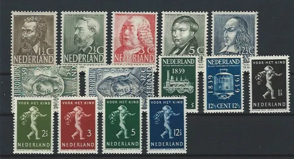 Niederlande Jahrgang 1939 Postfrisch nach NVPH Komplett