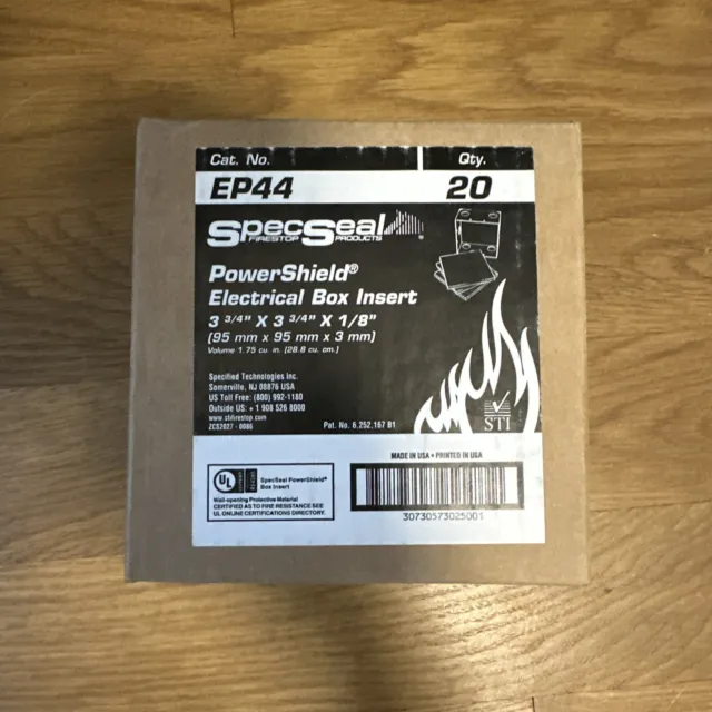 Specseal Ep44 Power Shield Electrical Box Insert Fire Pad