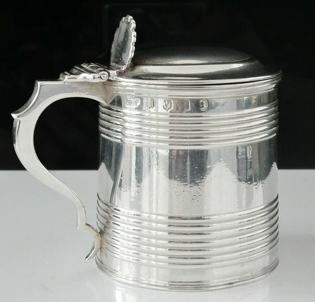 Scottish Antique Sterling Silver Mustard Pot, Edinburgh 1817, James Mckay