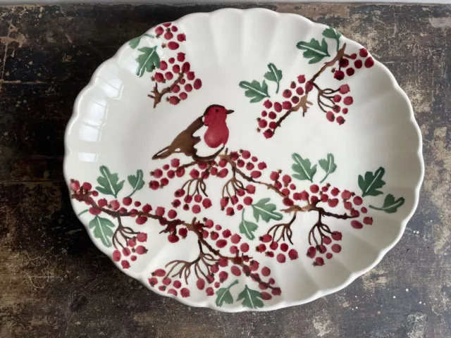 Emma Bridgewater Hawthorn Berries Small Fluted Oval Platter New & 1st Quality
