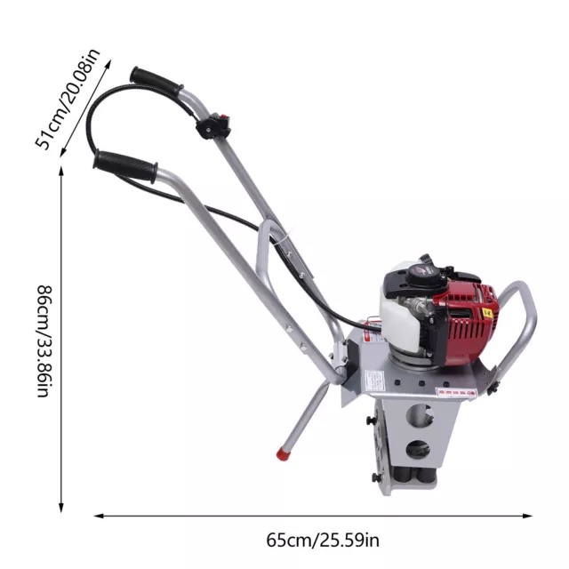 4-Takt 35.8CC 900W Betonrüttler Zement Vibrationsmaschine Beton Vibrator Estrich