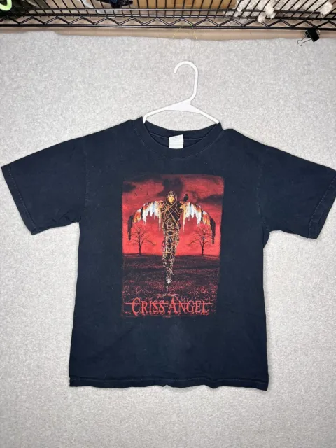Vintage Criss Angel Mind Freak T-Shirt Double Sided Small