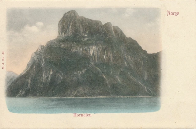 VESTLAND - Hornelen - Hand Colored Postcard - Norway - udb (pre 1908)