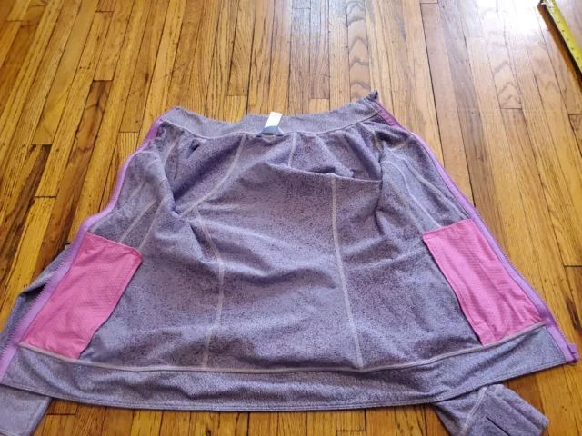 Felpa giacca con cerniera completa Ivivva by Lululemon viola elasticizzata taglia 12 ragazze 10