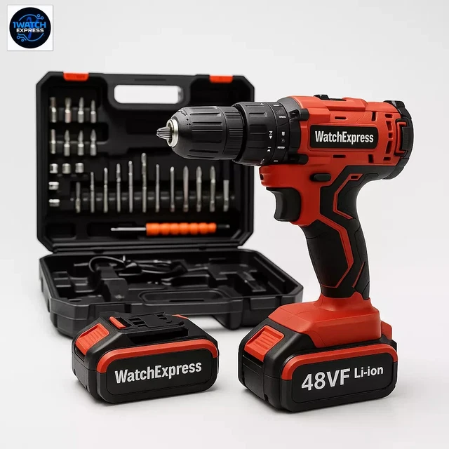 TRAPANO AVVITATORE A DOPPIA BATTERIA DA 24V OMAGGIO LITIO A PERCUSSIONE VALIGIA - Foto 4