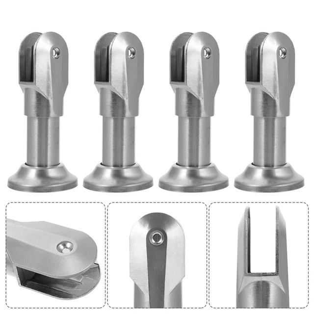 4 pz piedi supporto parete divisoria parti WC lega accessori WC