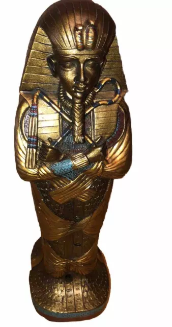 King Tut EGYPTIAN Ancient Figurine Statue Sarcophagus Tutankhamen Fun