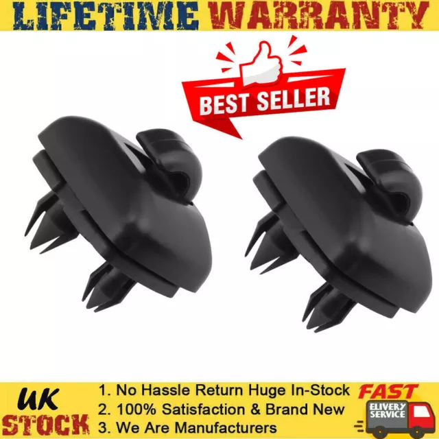 2 X Sun Visor Clip Holder Hook For Audi A1 A3 A4 A5 Q3 Q5 Tt Black 8U08575624Pk