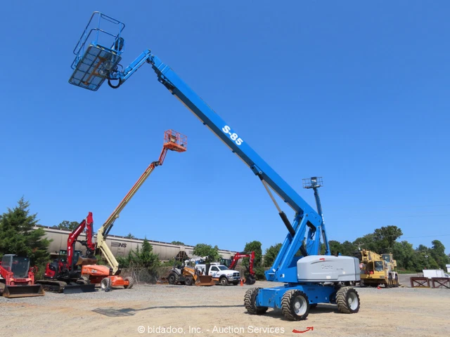 2014 Genie S-85 85' 4WD Diesel Telescopic Man Boom Lift Platform Aerial