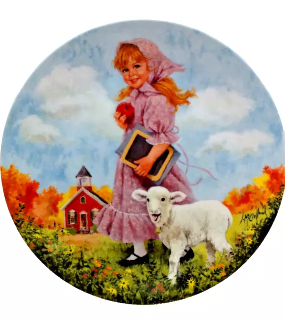 Reco Mother Goose Seventh Issue Mary Had a Little Lamb Plate John McClelland