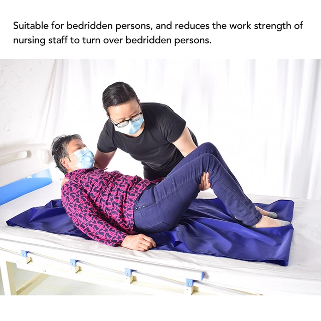 (140x68cm/55,1x26,8in) Sábana deslizante de transferencia tela de cama para ayudar a DGD
