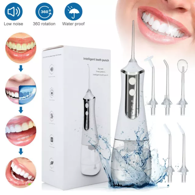 350ml Elektrisch Munddusche Kabellos Oral Wasser Flosser USB Zahnreiniger 3 Modi