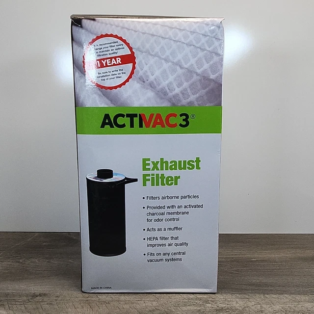 NEW ACTIVAC III HEPA Central Vacuum Exhaust Filter and Muffler NIB EUR 64,58 PicClick IT