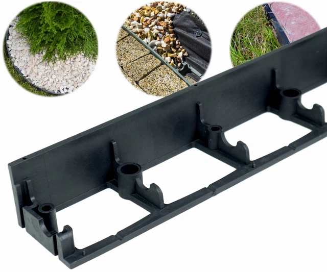 FLEXIBLE GARDEN EDGING Lawn Grass Border Edge 10m + 50 STRONG Pegs FREE