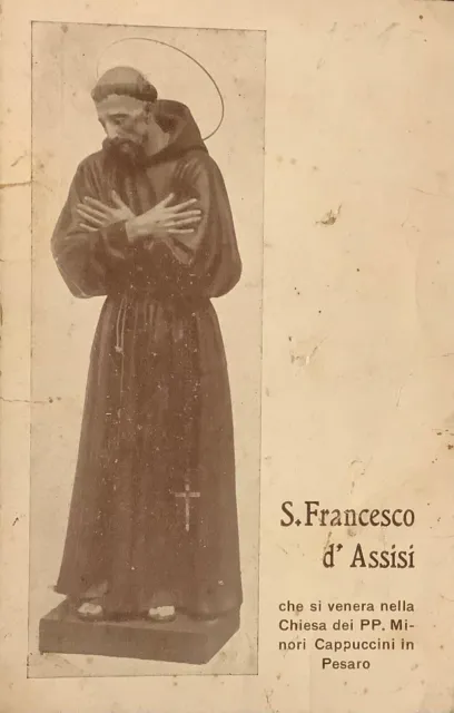 Pesaro antica cartolina VII Centenario di San Francesco d'Assisi