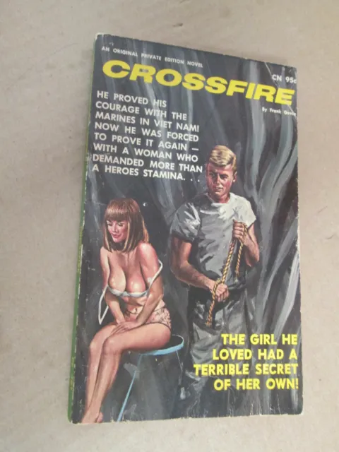Gavin CROSSFIRE Books Vintage Paperback Sleaze Smut GGA Viet Nam War 1966