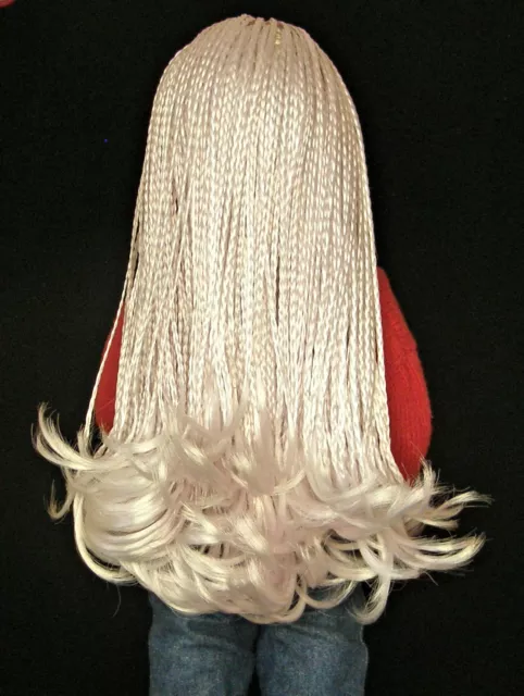 Beautiful BJD Doll Wig SD13 Long White Braids Wig for Dolls size 9 - 10
