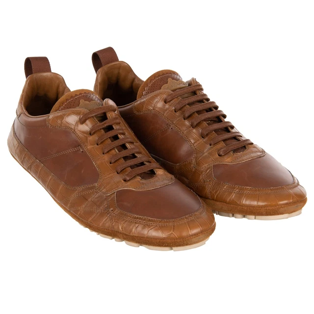 DOLCE GABBANA Low Top Croco Crown Sneaker Shoes KING DRIVER 44