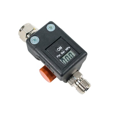 Digital HVLP Spray Gun Air Regulator with Pressure Gauge - Compact Size