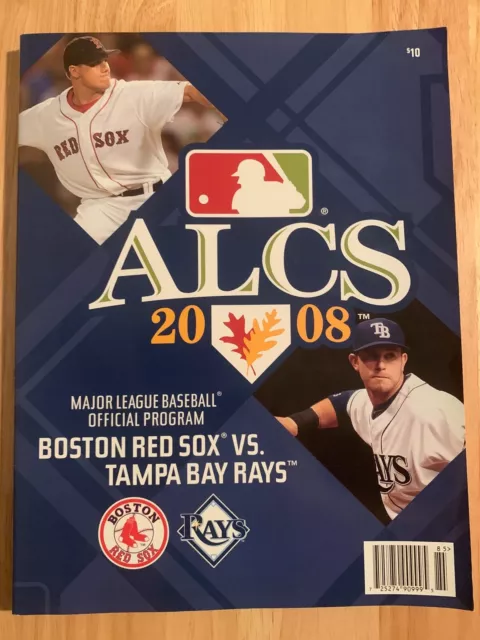 2008 MLB ALCS Official Program - Tampa Bay Rays Boston Red Sox