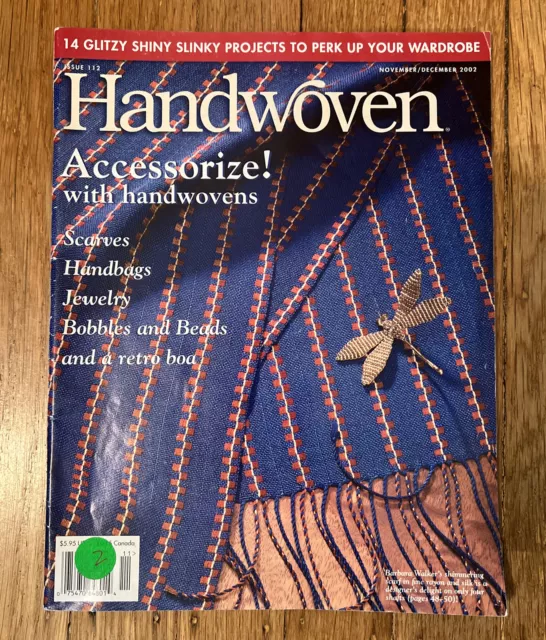 Handwoven magazine Nov/Dec 2002 Accessorize With Handwovens Pre  Owned VG Weave