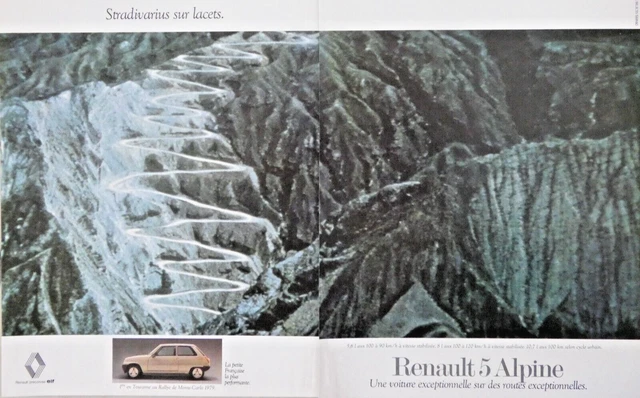 PUBLICITÉ DE PRESSE 1979 RENAULT 5 ALPINE 1er en tourisme rallye de Monte-Carlo