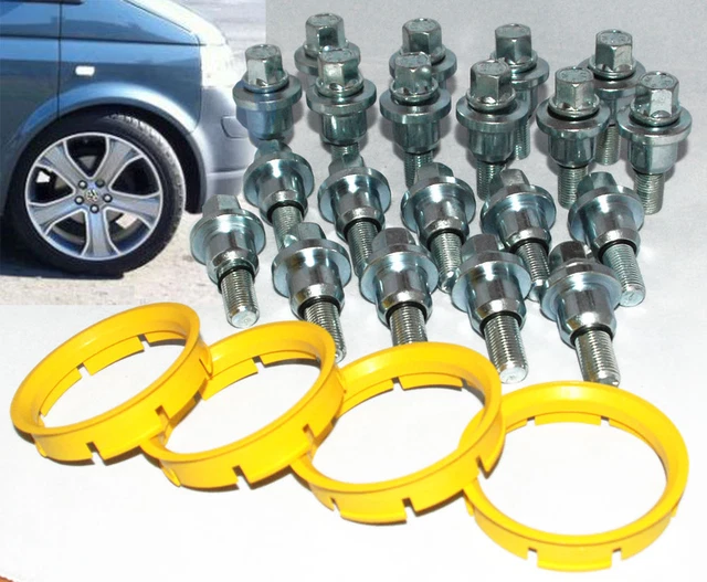RANGE ROVER ALLOY wheel fitting kit for VW Transporter T5. 20 Bolts & 4