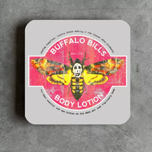 Silence De The Agneaux Buffalo Billet Inspiré dessous Verre Horreur 90s Hannibal