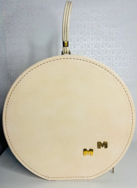 VTG MUNRO TEEN Travelers Cream Round Hat Hard Case Suitcase - Main Image